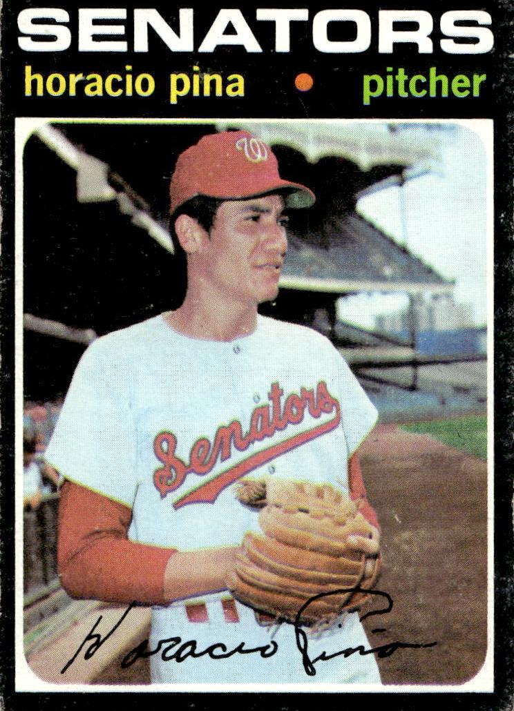1971 Topps Baseball Horacio Pina #497 PSA 6