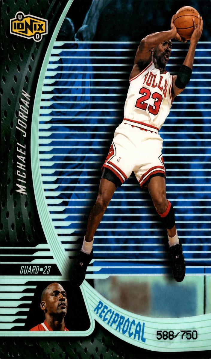 1998 Upper Deck Ionix Basketball Michael Jordan #R3 PSA 9