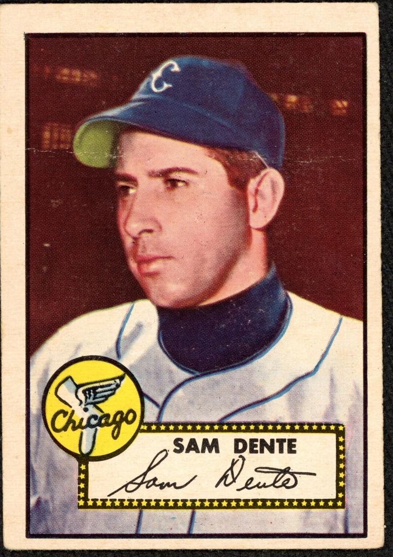 1952 Topps Baseball Sam Dente #304 PSA 5.5
