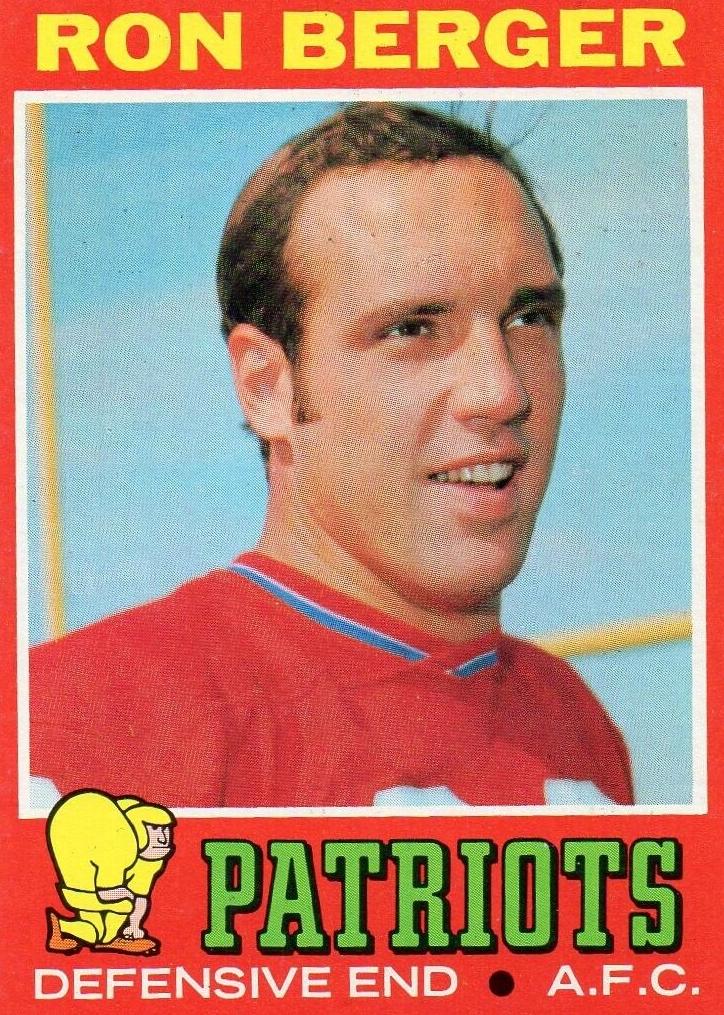 1971 Topps Football Ron Berger #107
