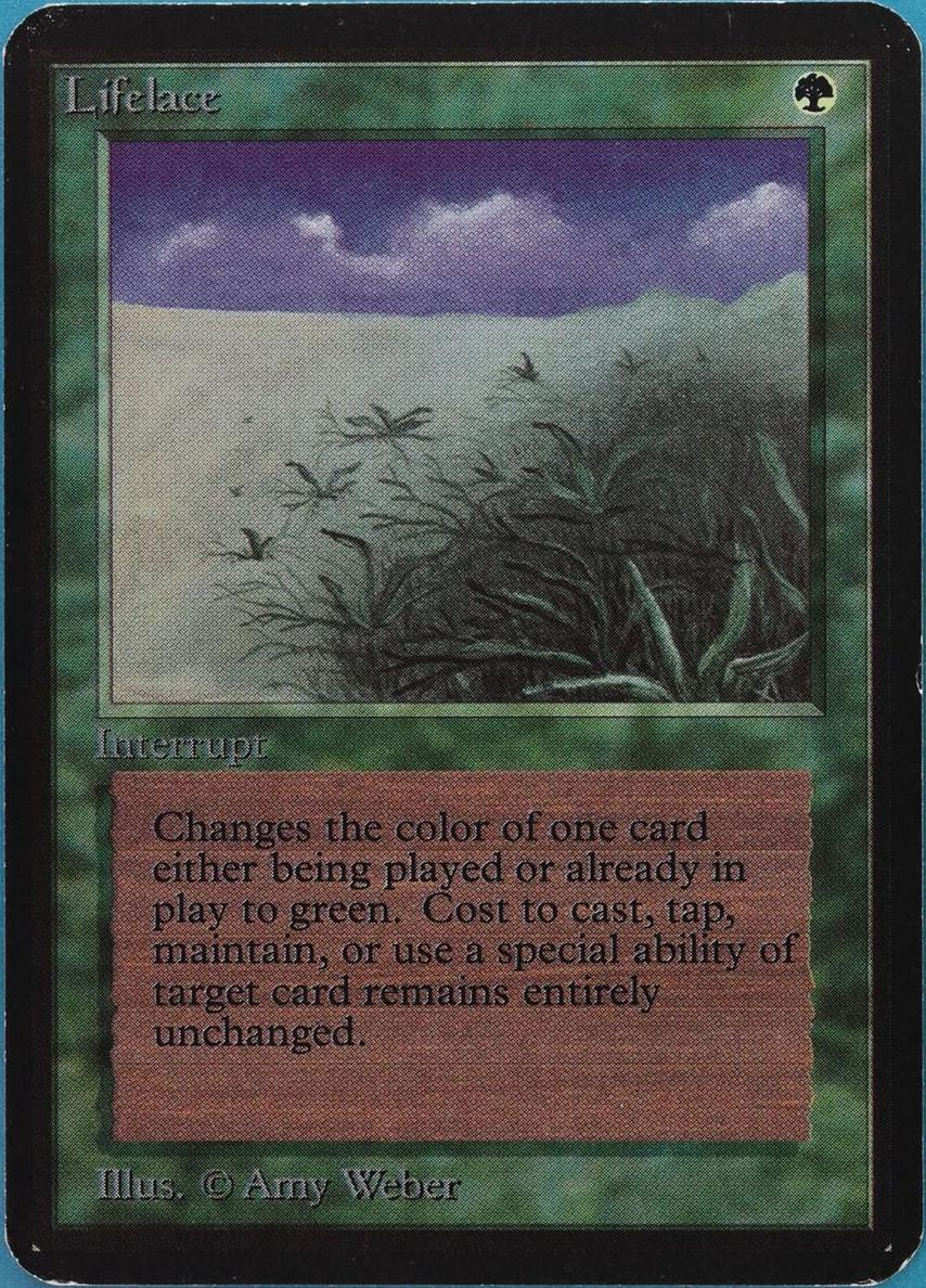1993 Magic The Gathering Alpha Lifelace #NNO BGS 7