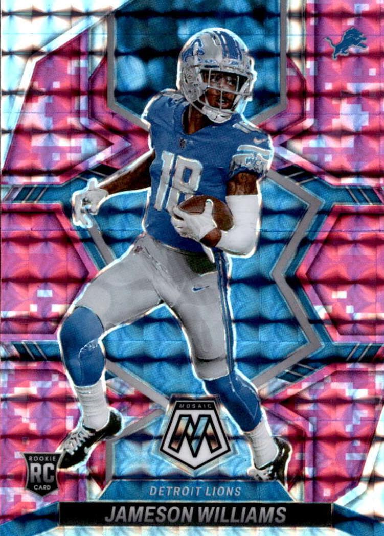 2022 Panini Mosaic Football Camo Pink Jameson Williams #316 PSA 9