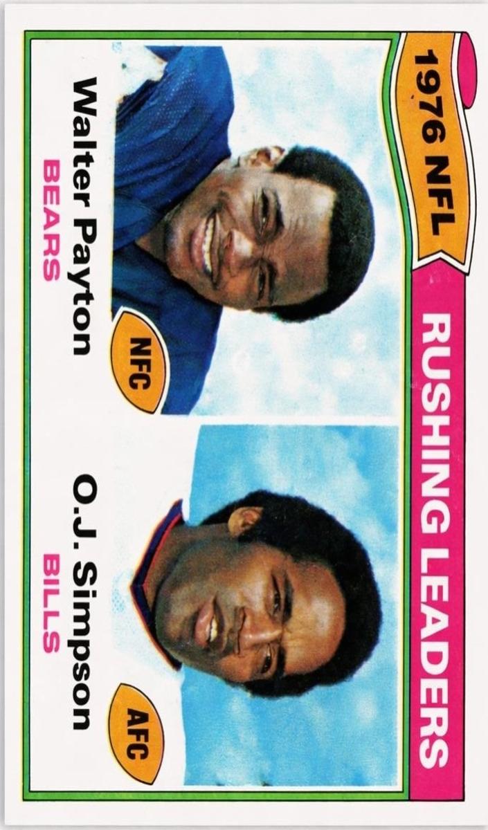 1977 Topps Mexican Football Walter Payton #3 PSA 4