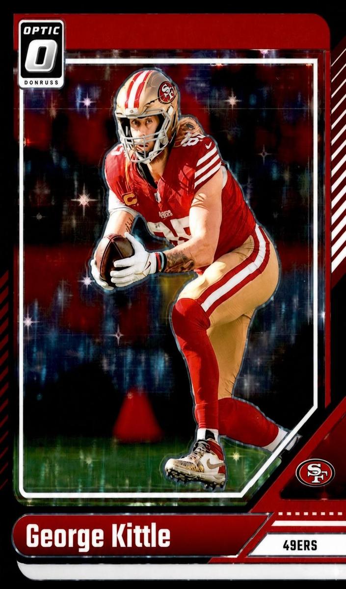 2024 Donruss Optic Football Purple Stars George Kittle #174 PSA 10