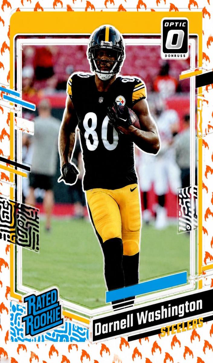 2023 Donruss Optic Football Fire Darnell Washington #286