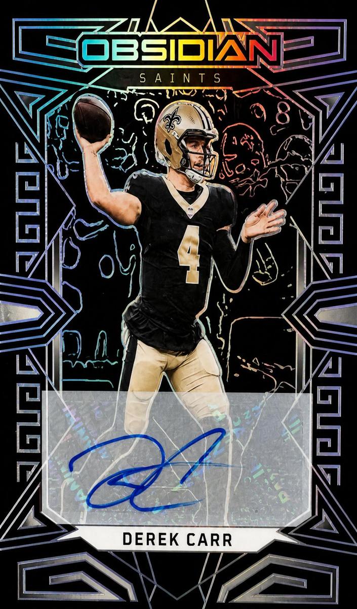 2023 Panini Obsidian Football Derek Carr #70 SGC 9.5