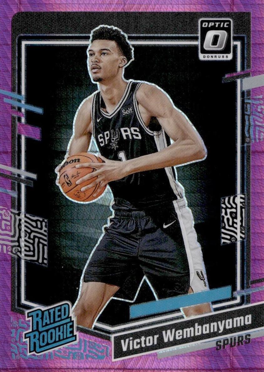 2023 Donruss Optic Basketball Hyper Pink Victor Wembanyama #225