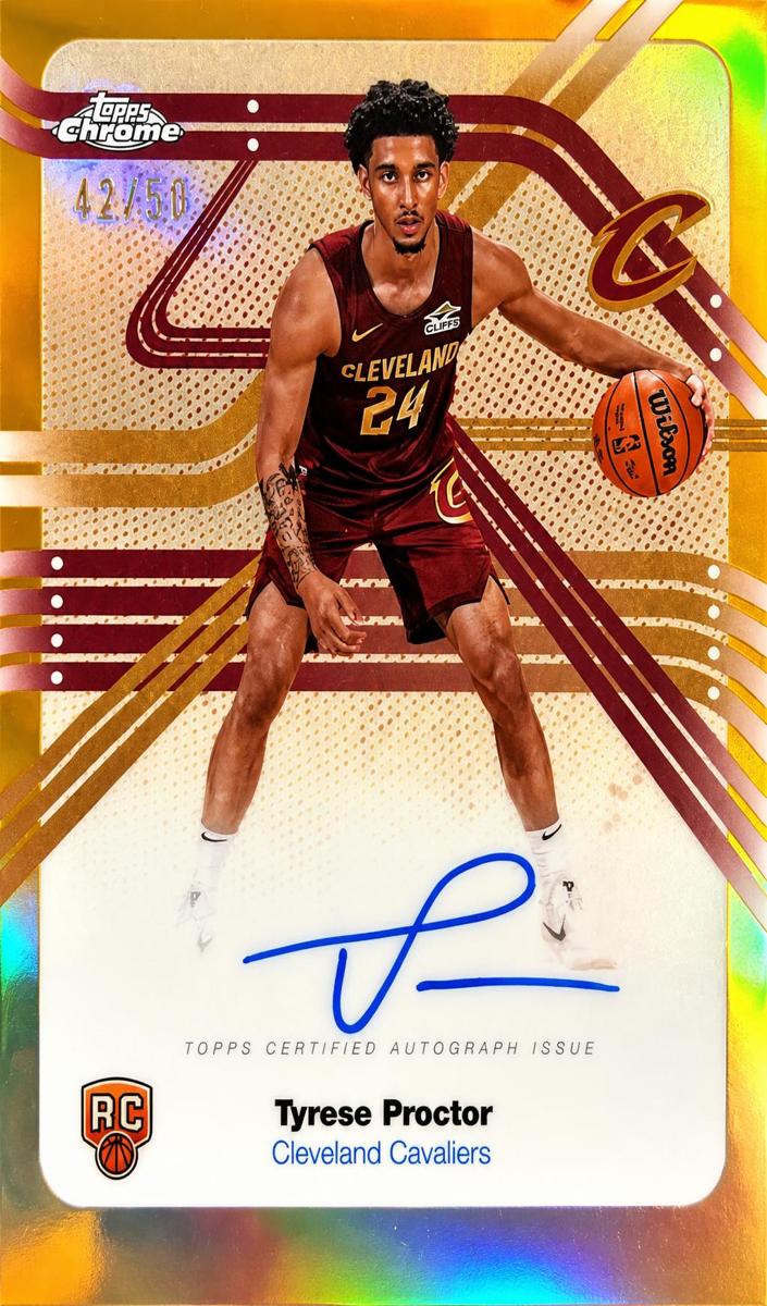 2025 Topps Chrome Basketball Gold Refractor Tyrese Proctor #NS-TP