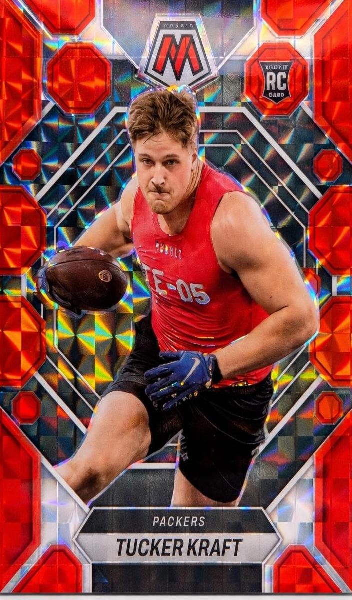 2023 Panini Mosaic Football Red Tucker Kraft #368 PSA 9