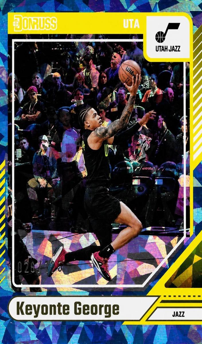 2024 Panini Donruss Basketball Crystals Keyonte George #47