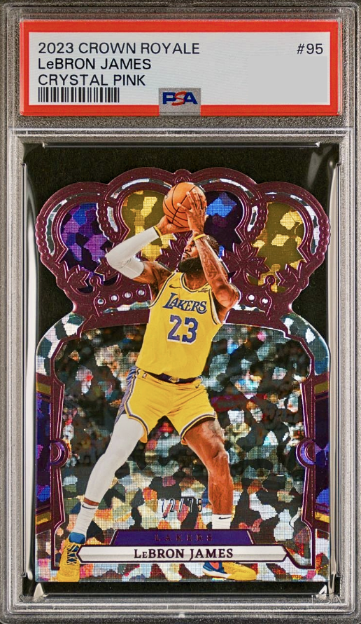 2023 Panini Crown Royale Basketball Crystal Pink LeBron James #95