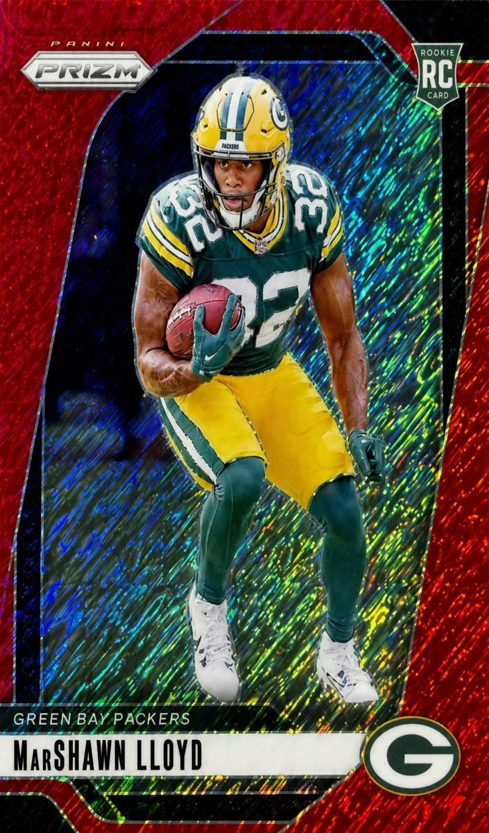 2024 Panini Prizm Football Red Shimmer MarShawn Lloyd #374