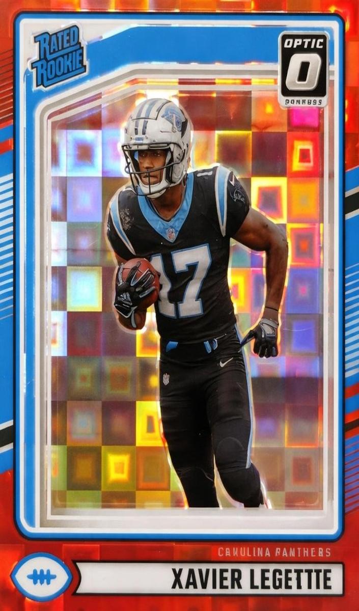 2024 Panini Donruss Football Red Pandora Xavier Legette #323 PSA 8