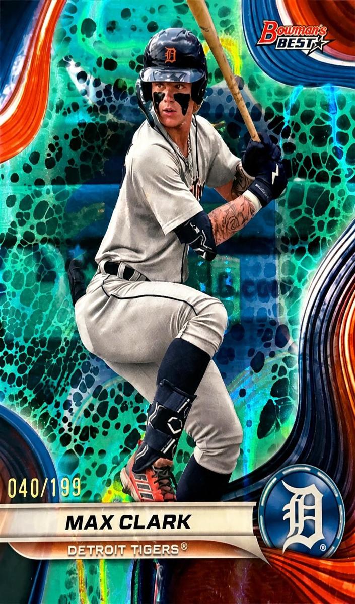 2024 Bowman's Best Baseball Aqua Lava Max Clark #TP-7 SGC 9.5