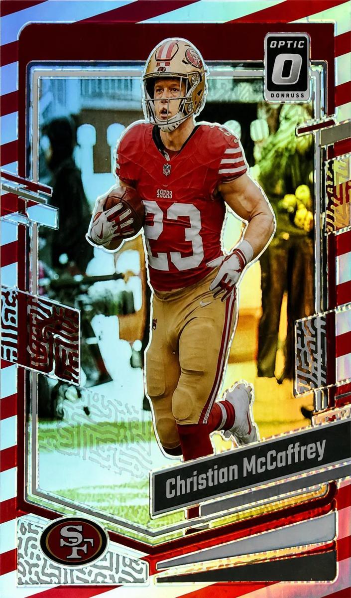 2023 Donruss Optic Football Freedom Christian McCaffrey #169