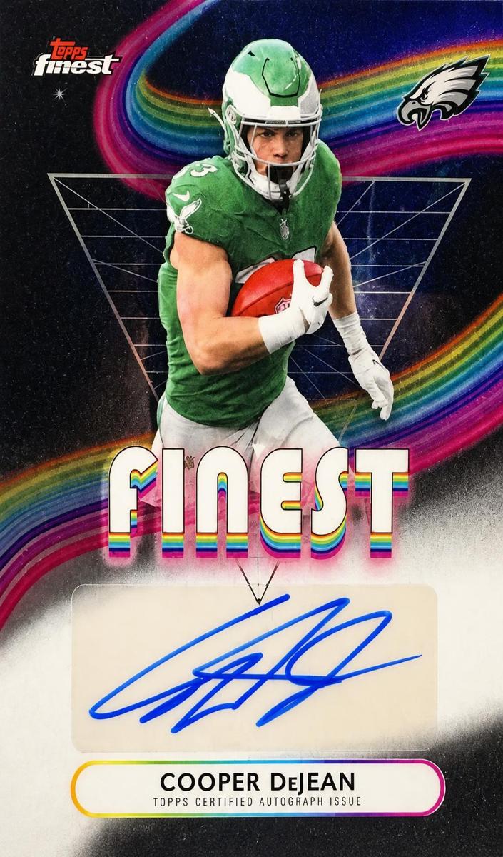 2025 Topps Finest Football Cooper DeJean #FA-CDJ RAW Ungraded