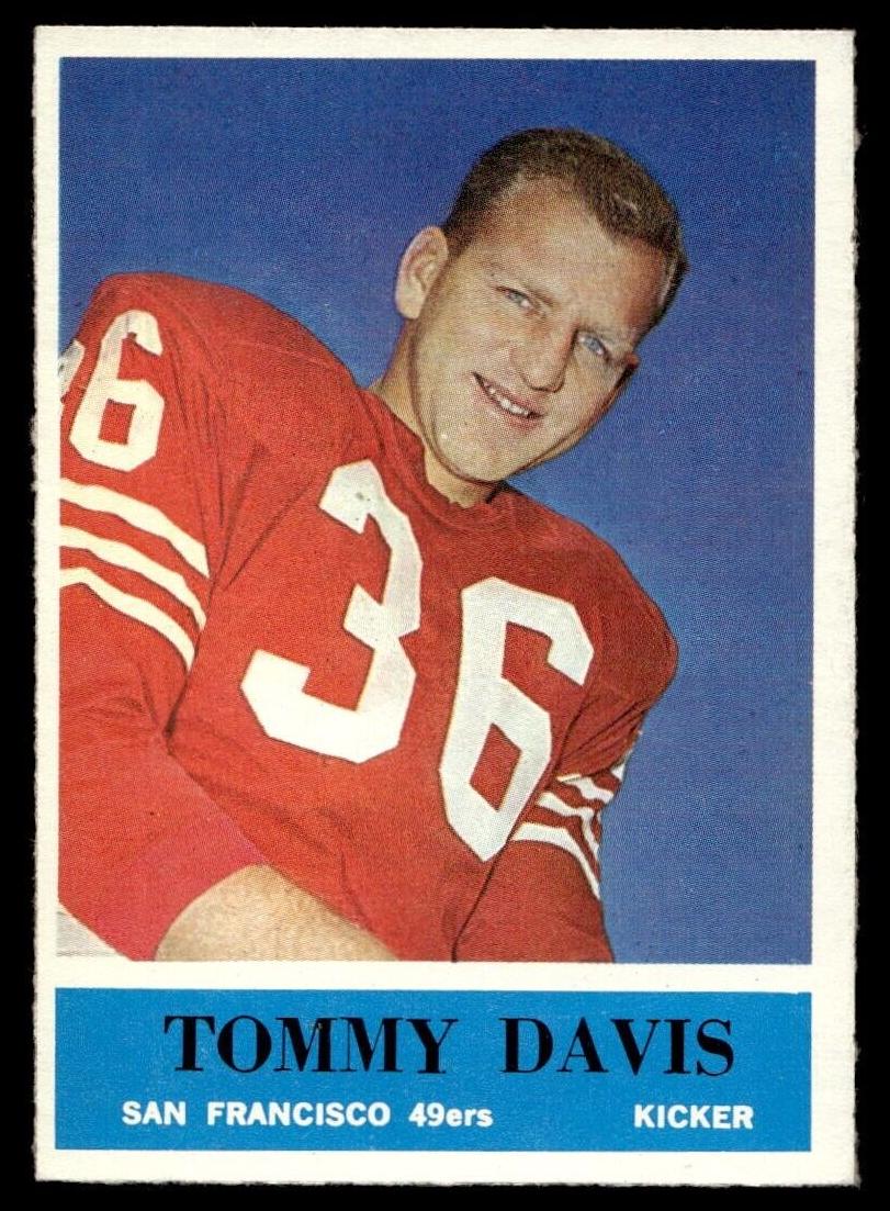 1964 Philadelphia Football Tommy Davis #159 PSA 7
