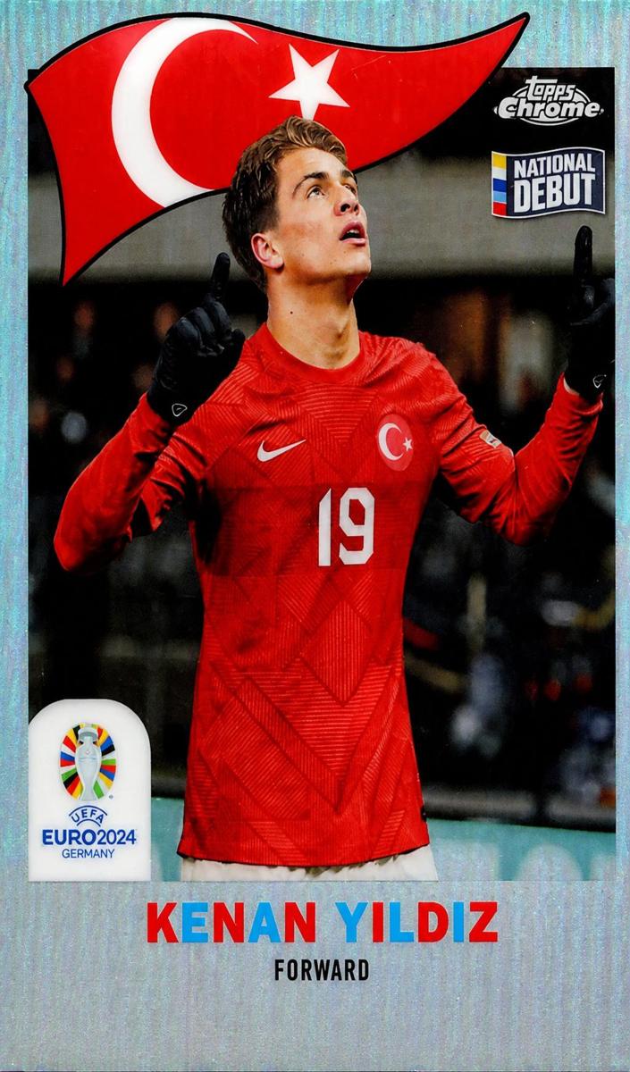 2024 Topps Chrome UEFA Euro Soccer Kenan Yildiz #TC-6