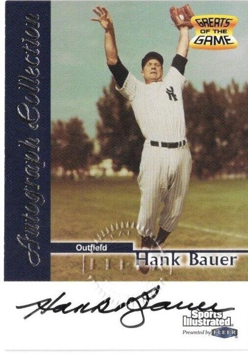 1999 Sports Illustrated Greats of the Game Baseball Hank Bauer #NNO
