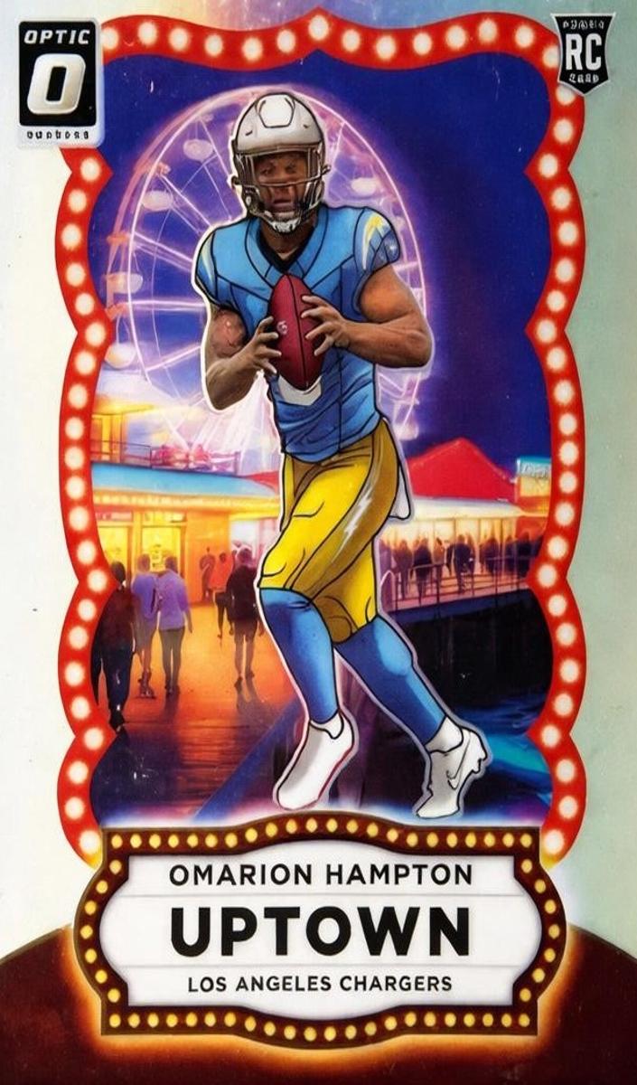 2025 Donruss Optic Football Omarion Hampton #16 PSA 9