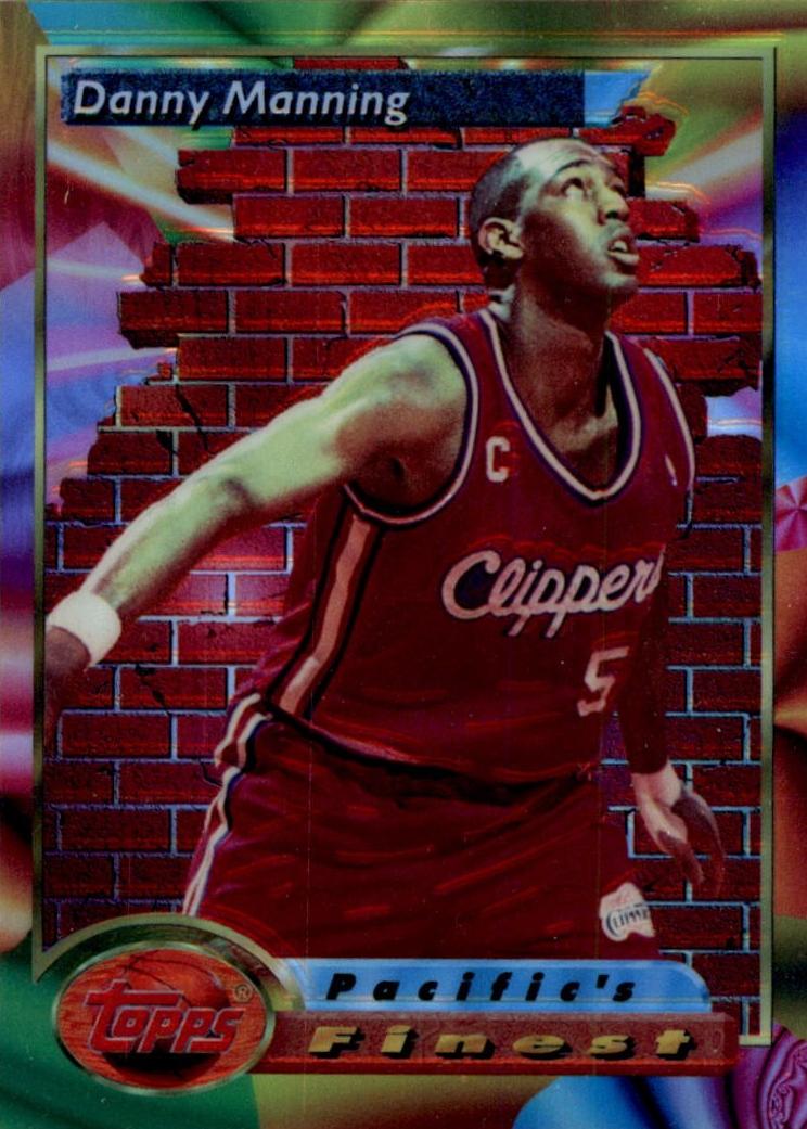 1993 Topps Finest Basketball Refractor Danny Manning #124