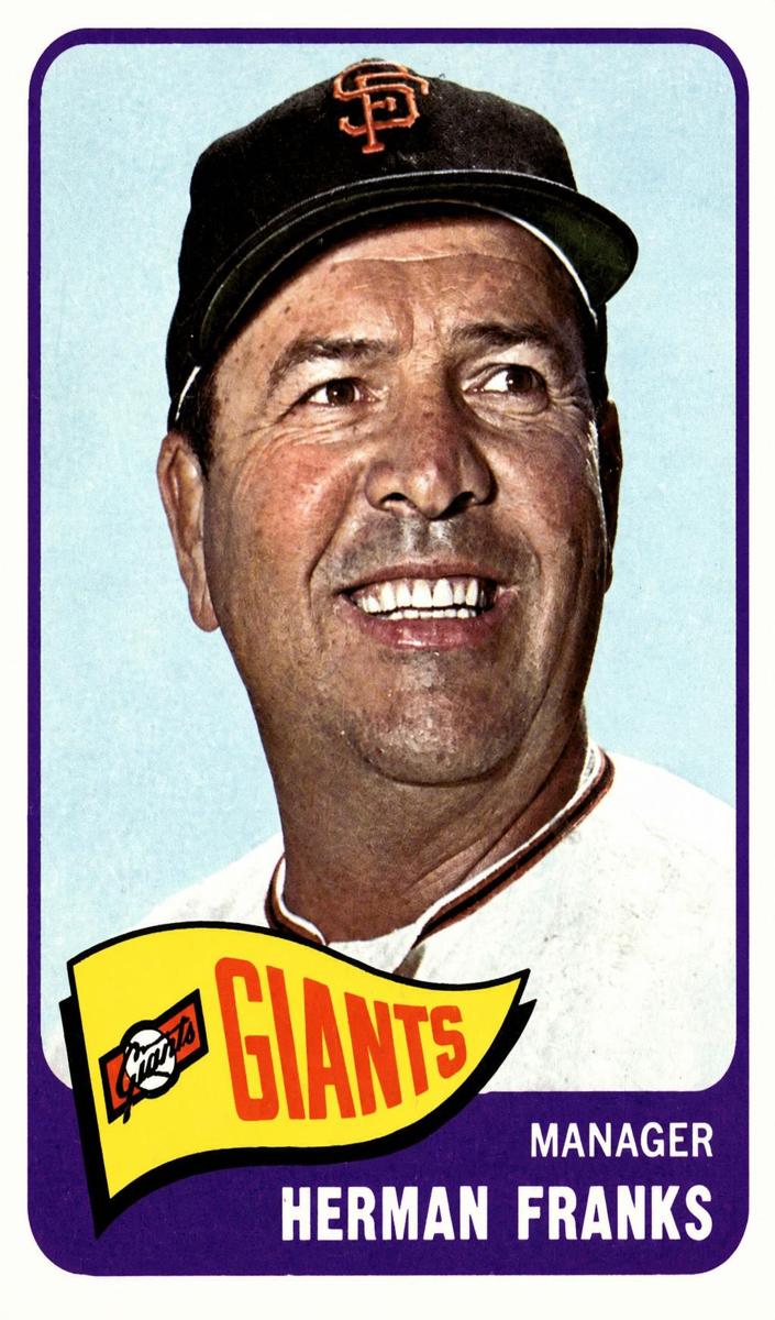 1965 O-Pee-Chee Baseball Herman Franks #32