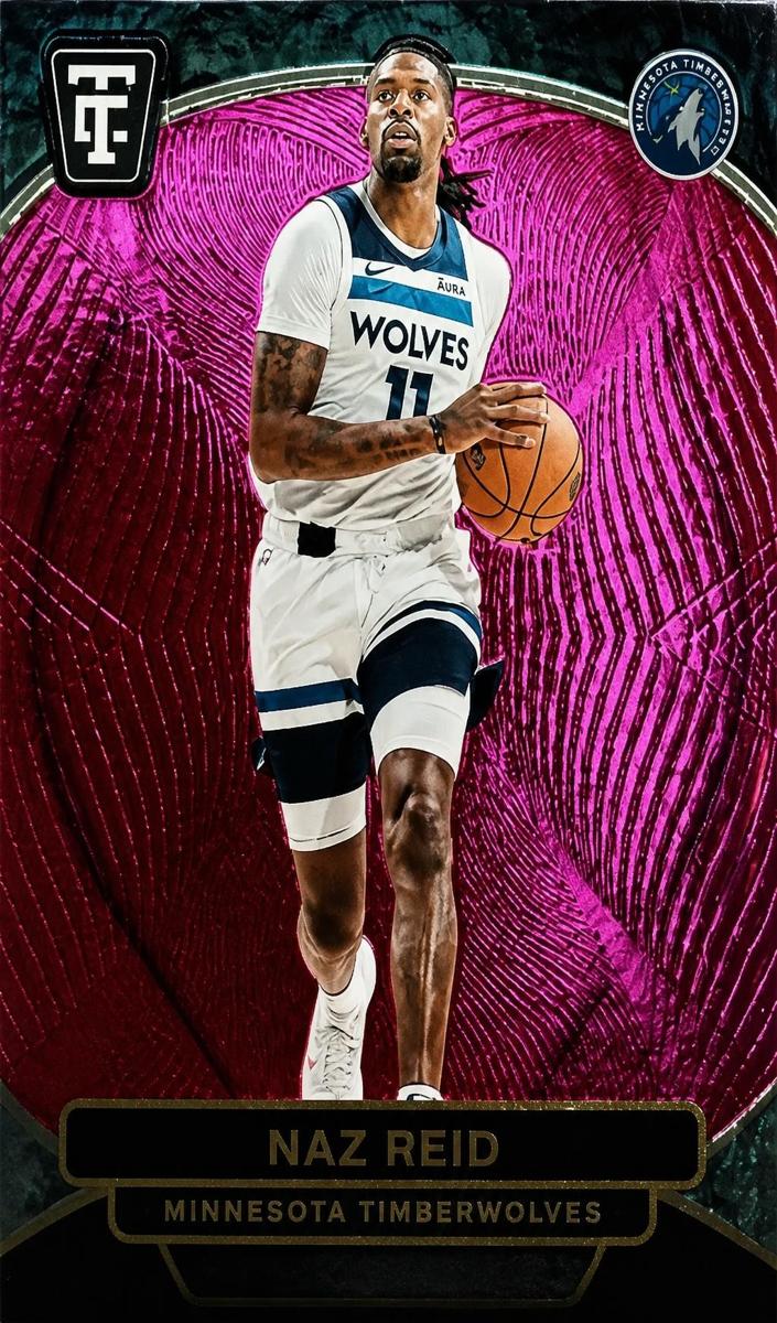 2024 Panini Totally Certified Basketball Mirror Pink Naz Reid #43