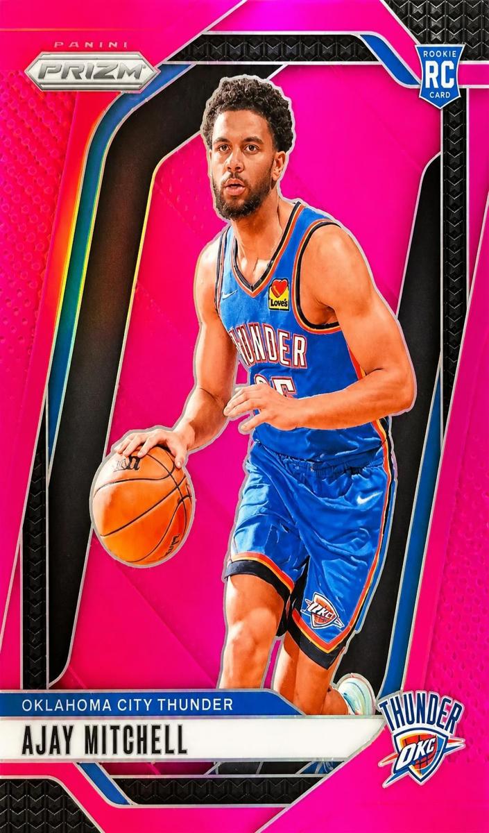 2024 Panini Prizm Basketball Pink Ajay Mitchell #226 PSA 9