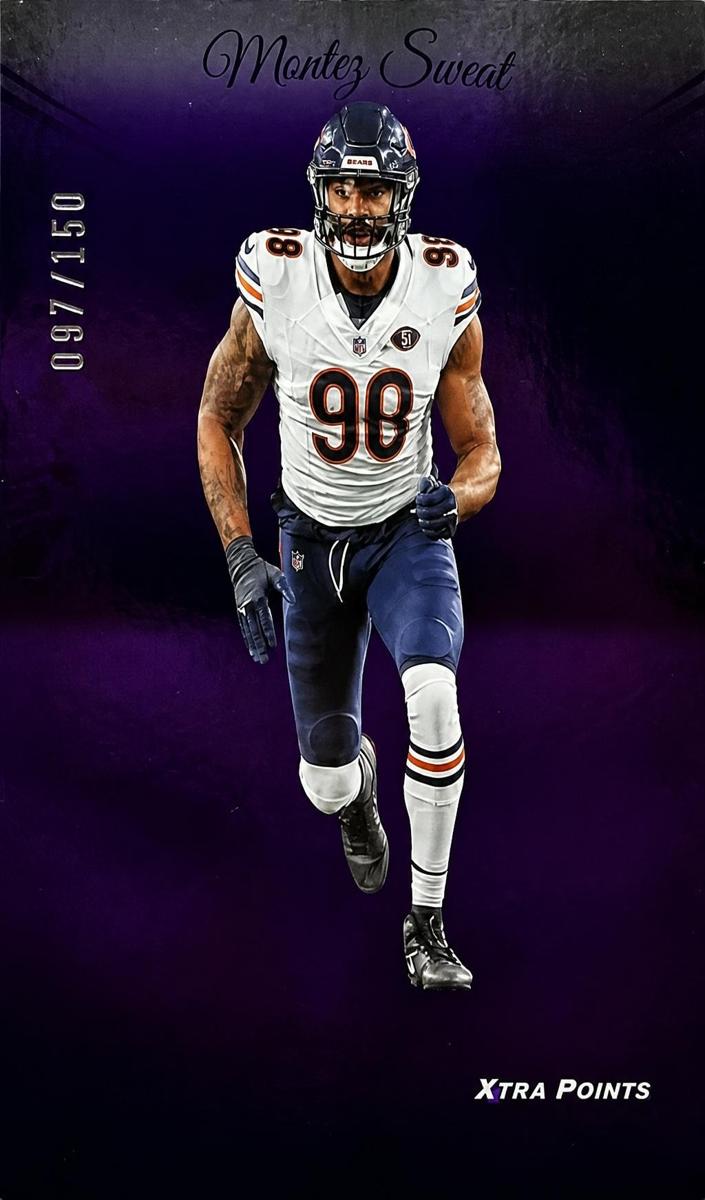 2024 Panini Prestige Football Purple Xtra Points Montez Sweat #54