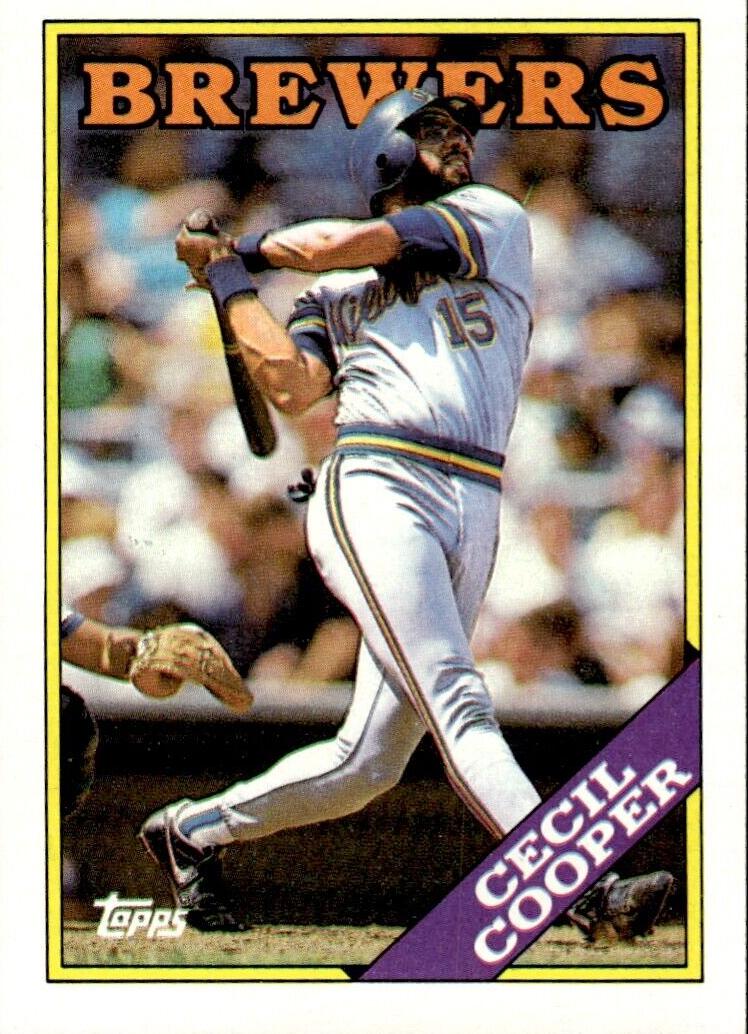 1988 Topps Baseball Cecil Cooper #769