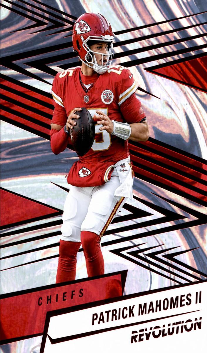 2025 Panini Revolution Football Red Swirl Patrick Mahomes II #8