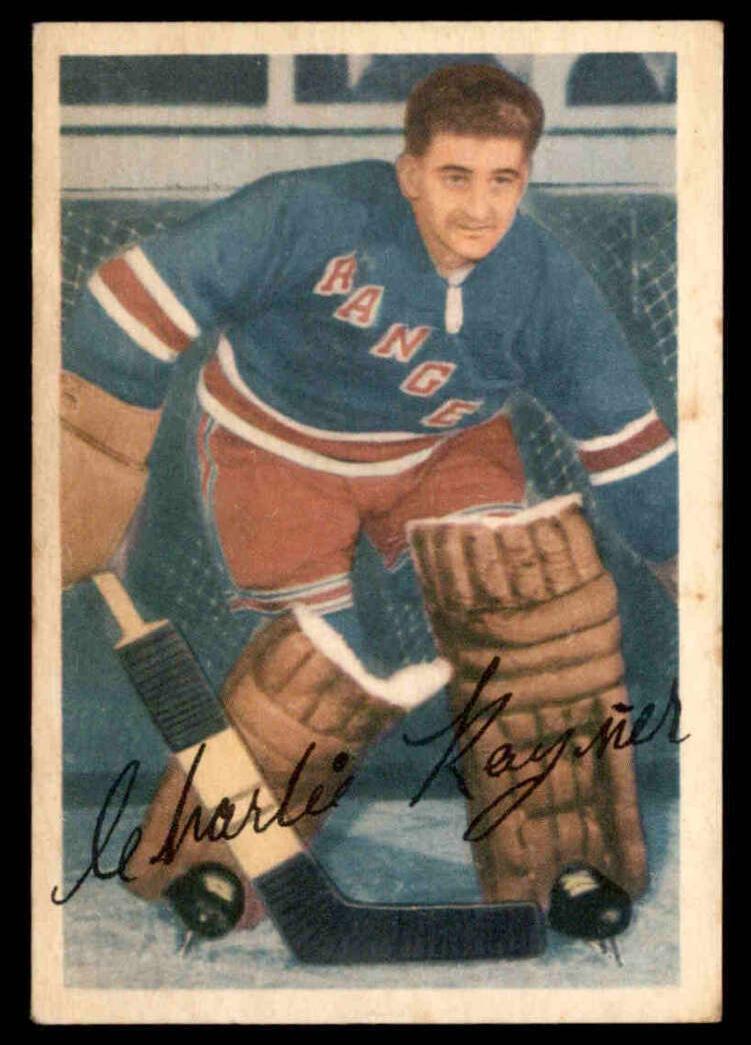 1953 Parkhurst Hockey Chuck Rayner #59 PSA 2