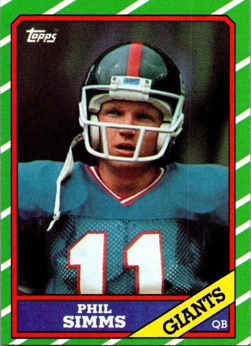 1986 Topps Football Phil Simms #138