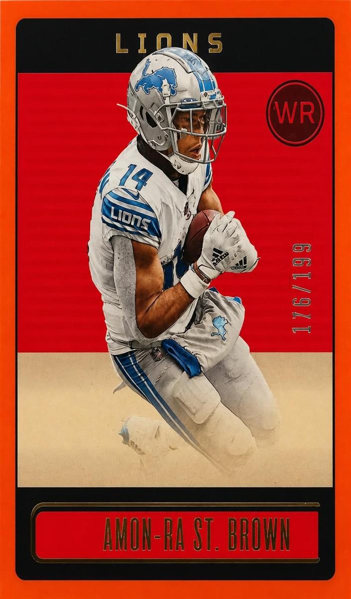 2023 Panini Legacy Football Orange Amon-Ra St. Brown #33
