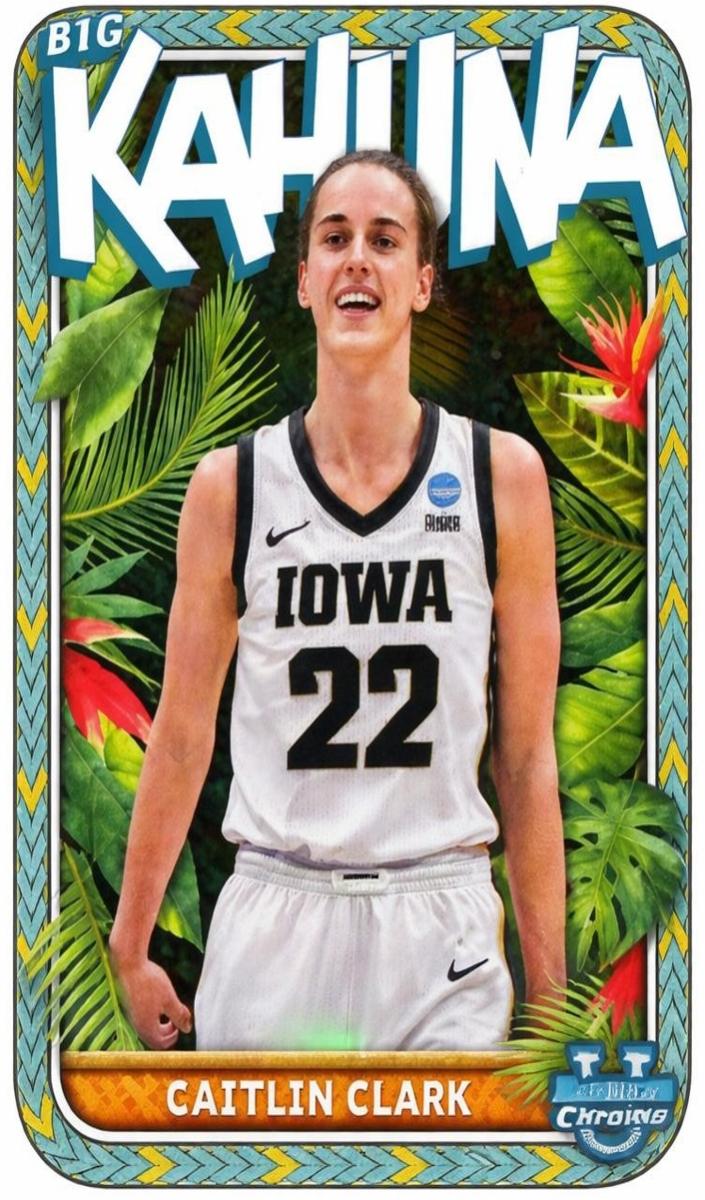 2022 Bowman Chrome University Basketball Caitlin Clark #TBK-15 PSA 9