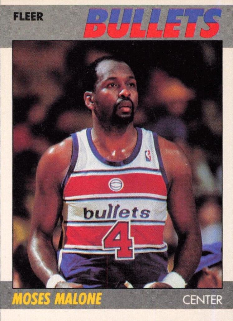 1987 Fleer Basketball Moses Malone #69