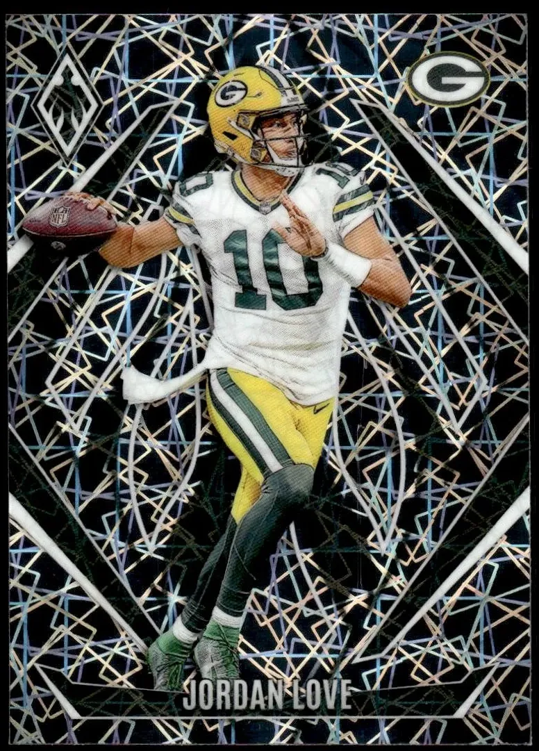 2024 Panini Phoenix Football Green Lazer Jordan Love #85