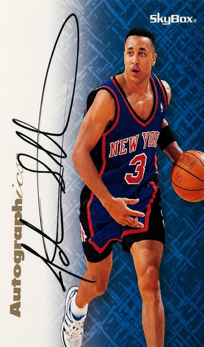 1996 Skybox Premium Basketball John Starks #80 SGC 7