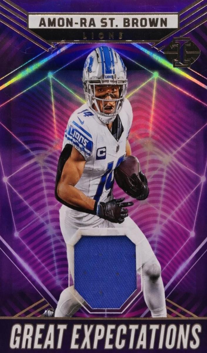 2023 Panini Illusions Football Amon-Ra St. Brown #GE-ASB PSA 8