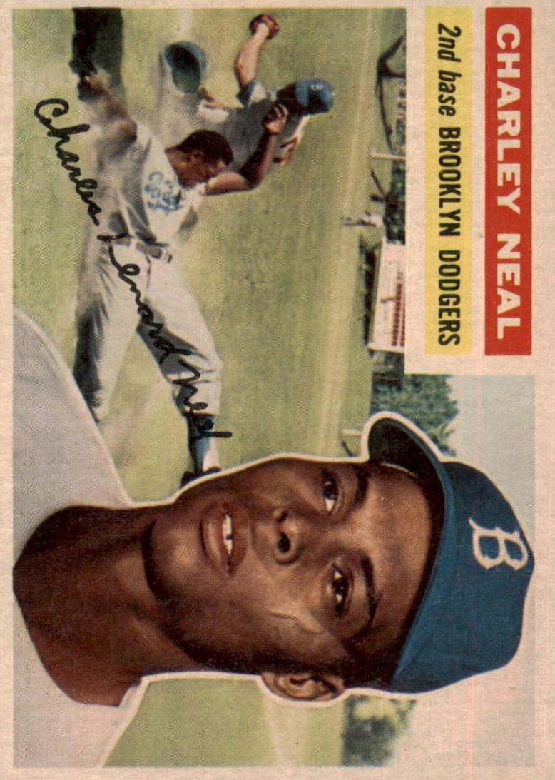 1956 Topps Baseball Charley Neal #299 PSA 8