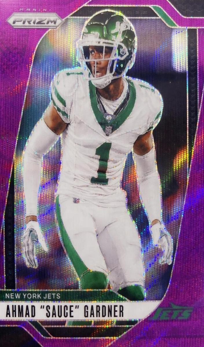 2024 Panini Prizm Football Purple Wave Ahmad "Sauce" Gardner #226