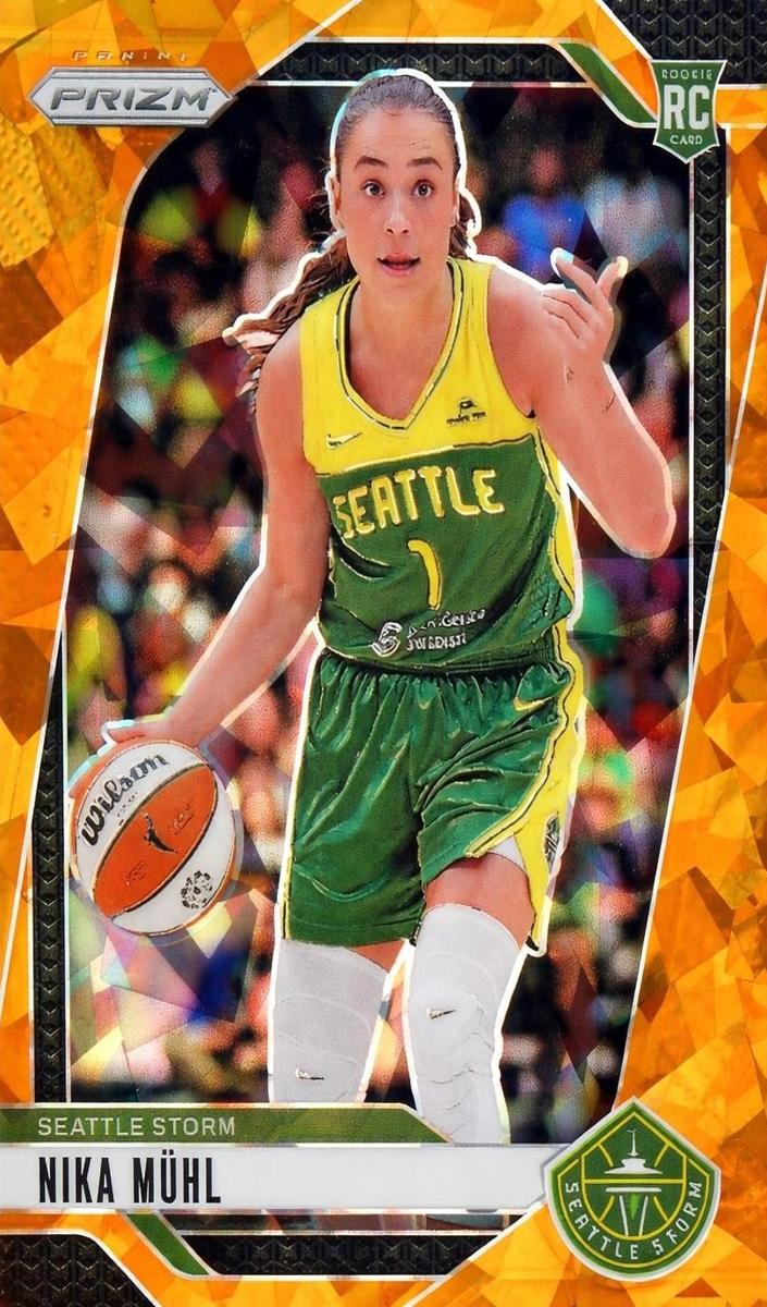 2024 Panini Prizm WNBA Basketball Orange Ice Nika Muhl #75 PSA 10