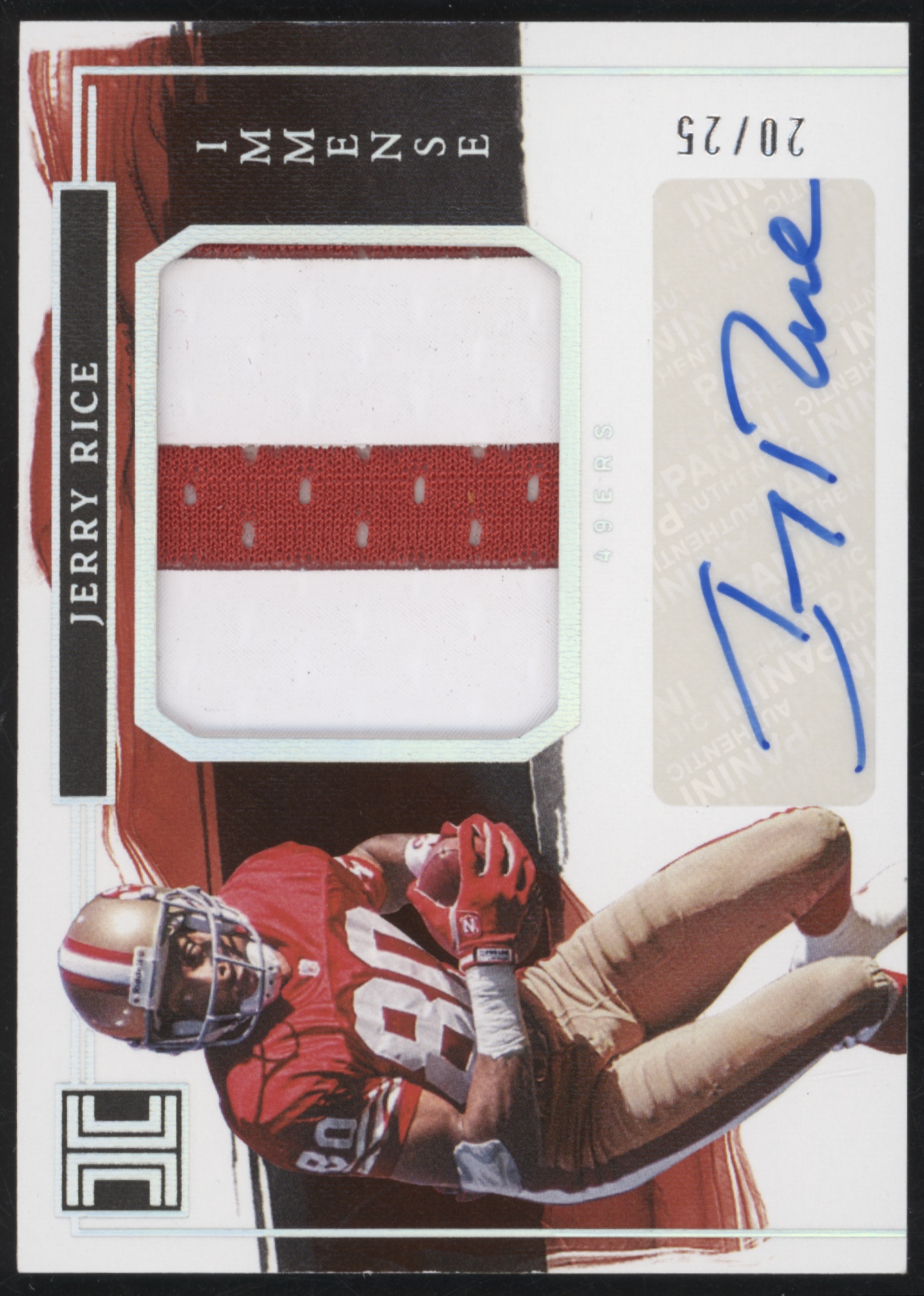 2023 Panini Impeccable Football Silver Jerry Rice #IPA-JR