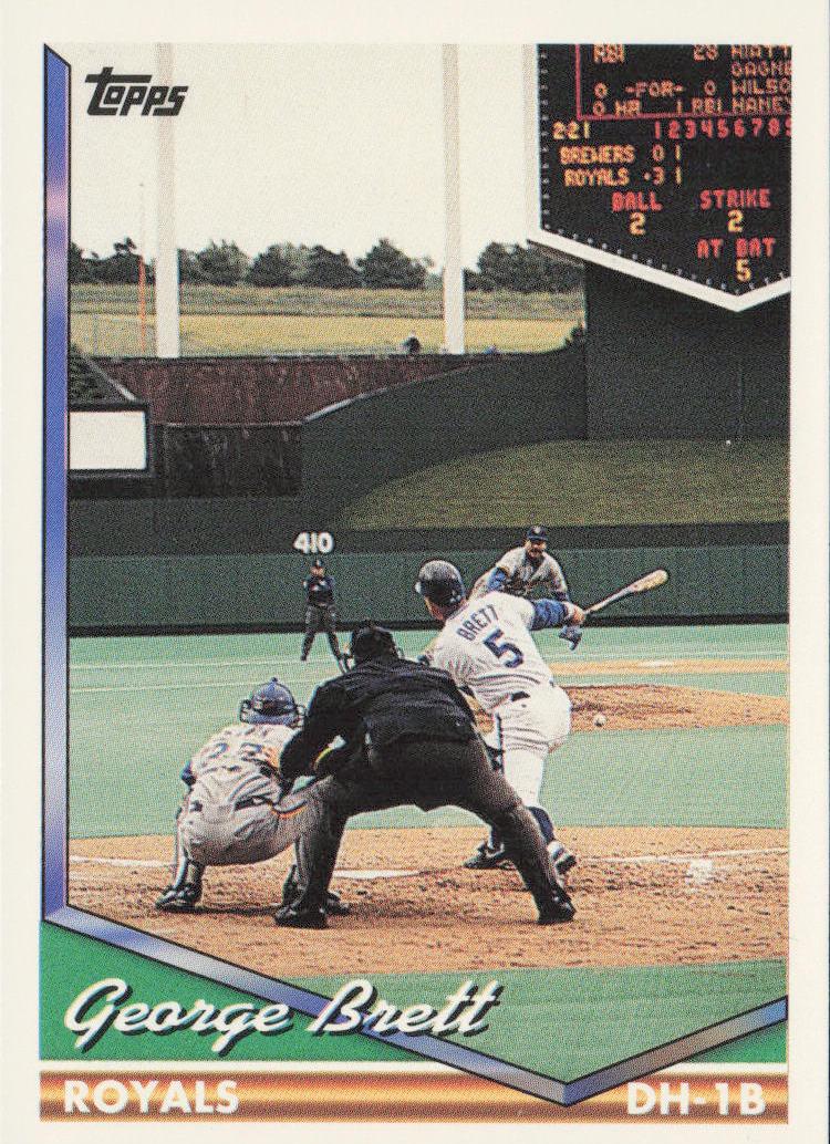1994 Topps Baseball George Brett #180 PSA 9