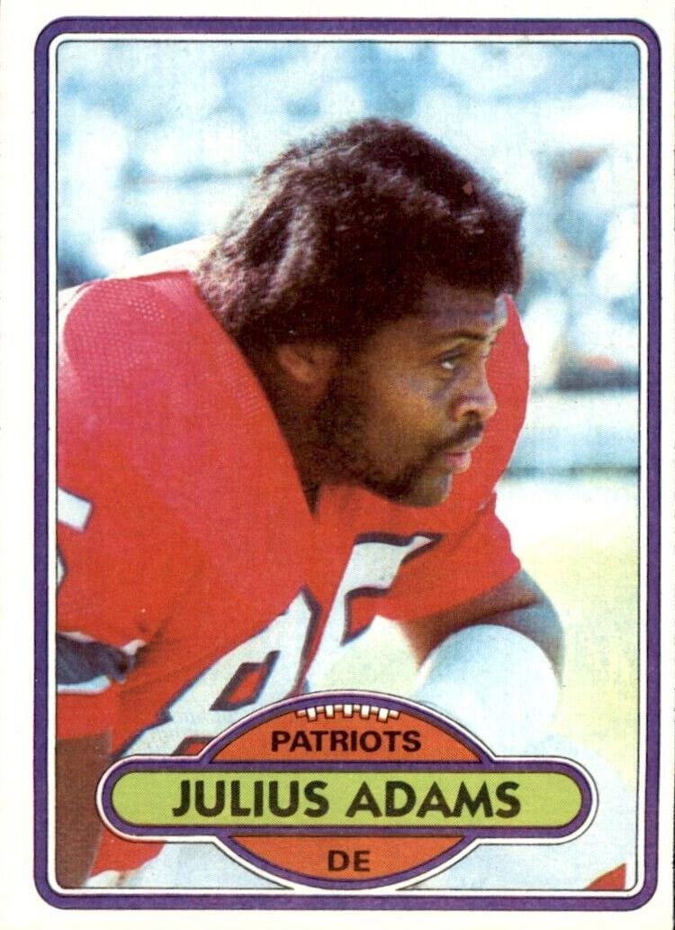 1980 Topps Football Julius Adams #352 PSA 10