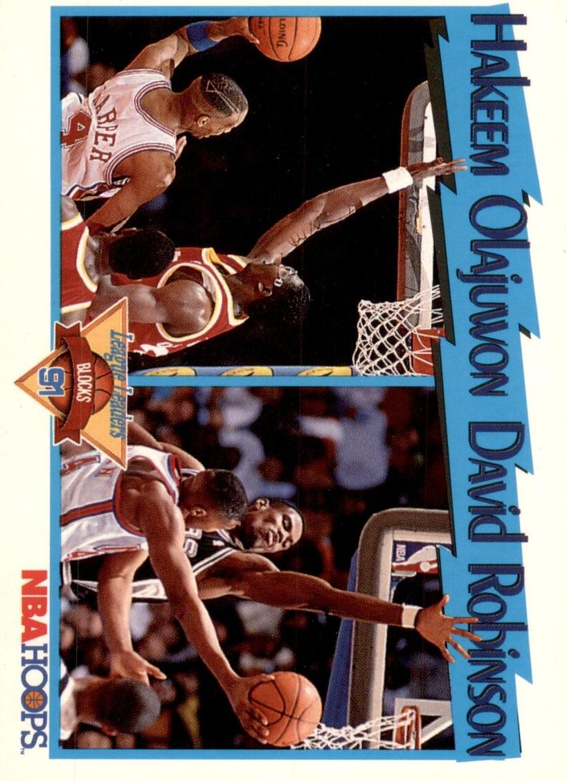 1991 Hoops Basketball Hakeem Olajuwon #309 PSA 7.5