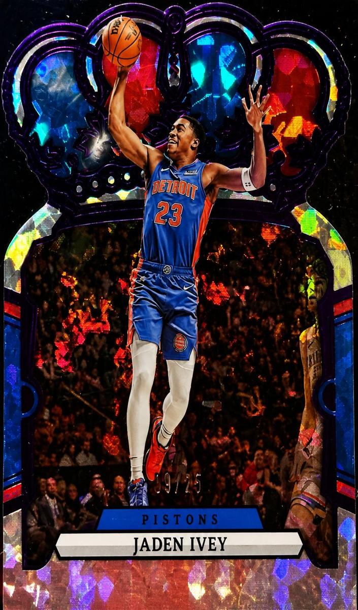 2023 Panini Crown Royale Basketball Crystal Purple Jaden Ivey #27