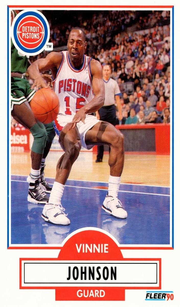 1990 Fleer Basketball Vinnie Johnson #57 PSA 9