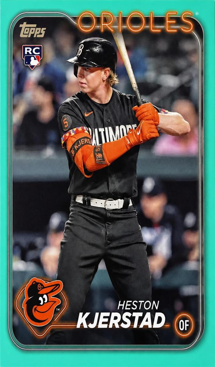 2024 Topps Baseball Aqua Heston Kjerstad #394 SGC 10