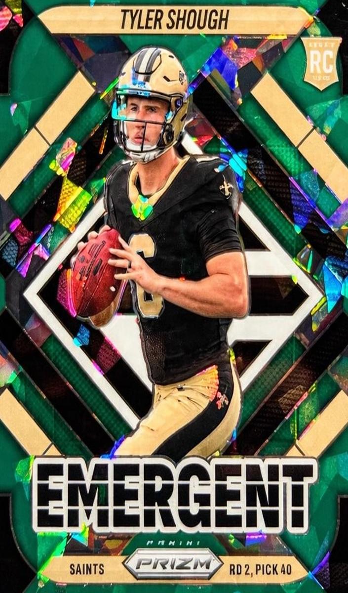2025 Panini Prizm Football Green Ice Tyler Shough #8